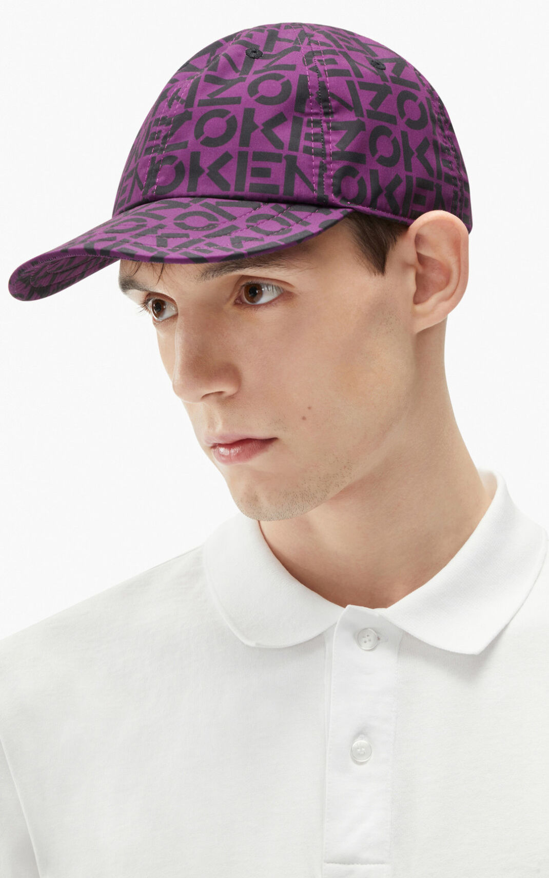 Boné Kenzo Monogrammed baseball Feminino - Roxo | 473RGTIKM